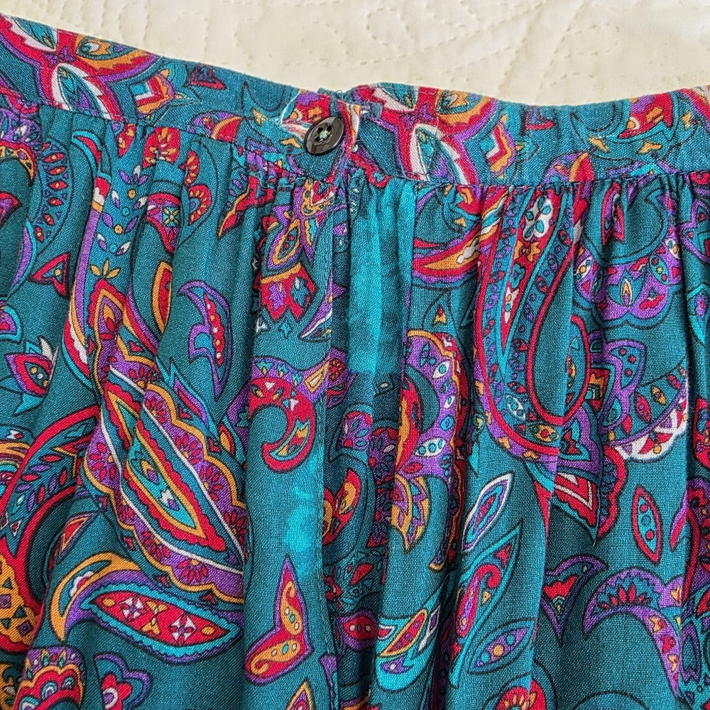 EUC Vintage Paisley Skirt Alfred Dunner 90's Modest